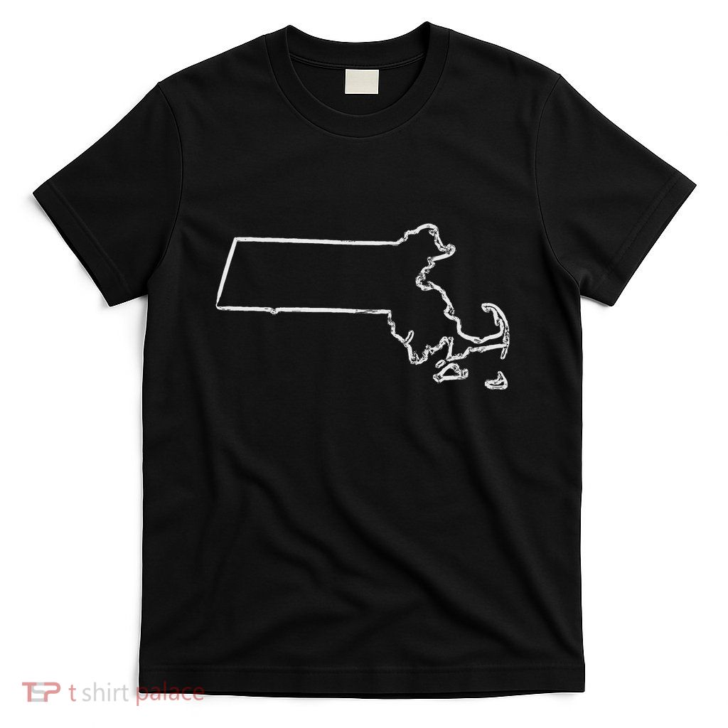 Massachusetts State Outline T-Shirt