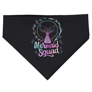 Mermaid Squad Of The Birthday Mermaid USA-Made Doggie Bandana