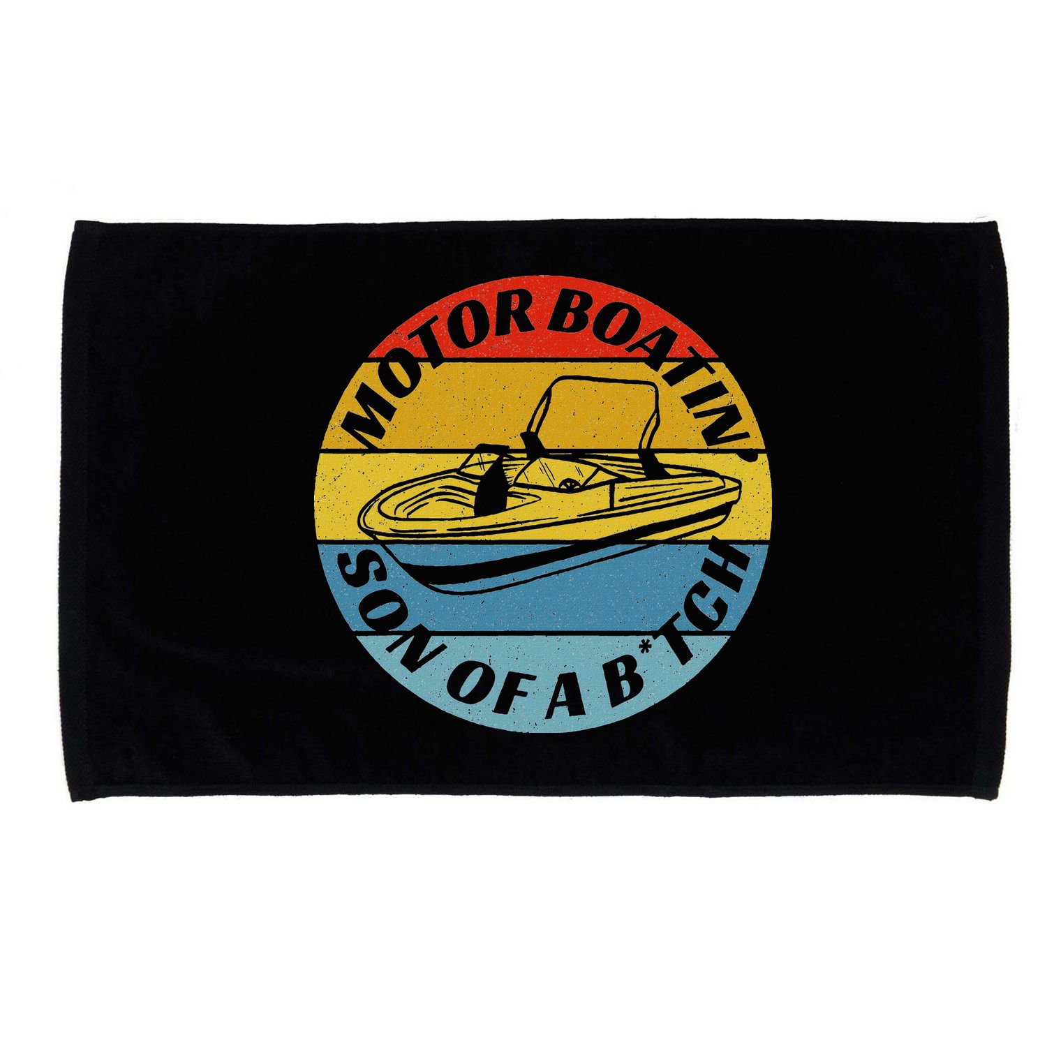Motorboatin Son Of A Btch Funny Motorboating Microfiber Hand Towel
