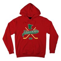 Minnesota State Of Hockey Mn State Map Hoodie