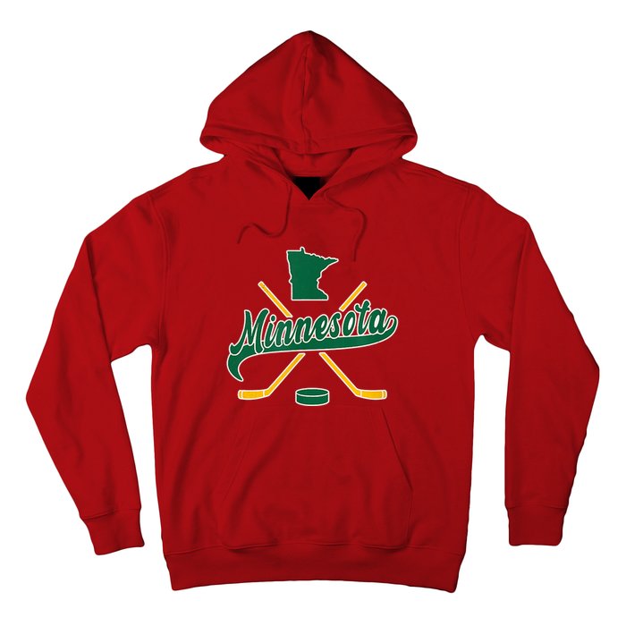 Minnesota State Of Hockey Mn State Map Hoodie