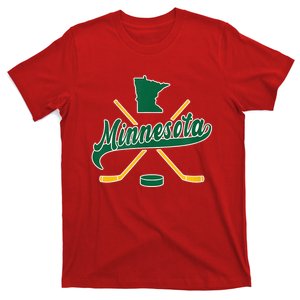 Minnesota State Of Hockey Mn State Map T-Shirt