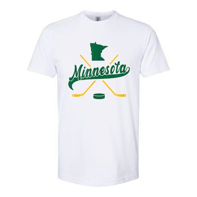 Minnesota State Of Hockey Mn State Map Softstyle CVC T-Shirt