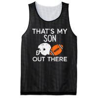 My Son Out There American Football Family Mom Dad Men Women Mesh Reversible Basketball Jersey Tank