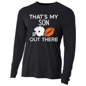 My Son Out There American Football Family Mom Dad Men Women Cooling Performance Long Sleeve Crew