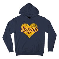 Monticello Sages Over Heart Hoodie