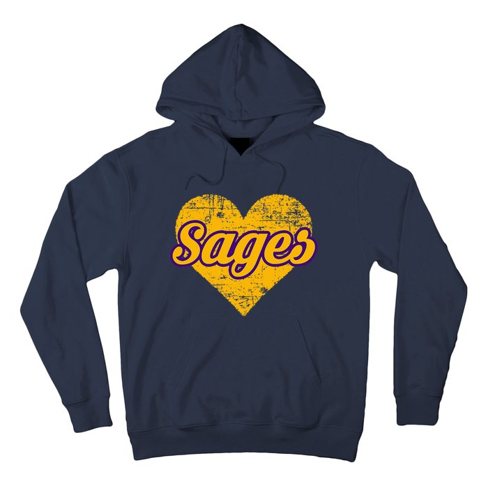 Monticello Sages Over Heart Hoodie