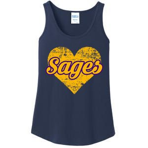 Monticello Sages Over Heart Ladies Essential Tank