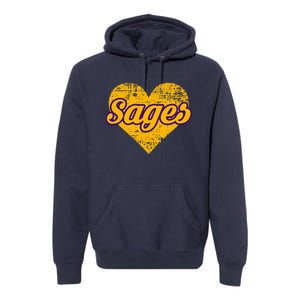 Monticello Sages Over Heart Premium Hoodie