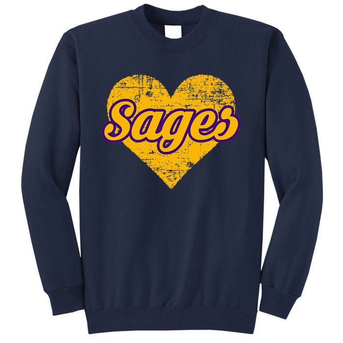 Monticello Sages Over Heart Tall Sweatshirt