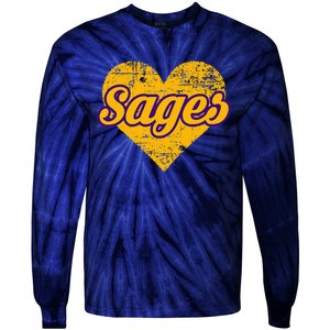 Monticello Sages Over Heart Tie-Dye Long Sleeve Shirt