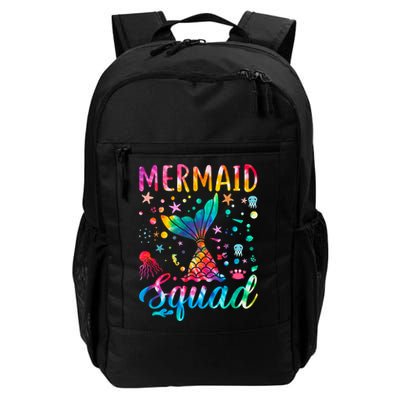 Mermaid Squad Of The Birthday Family Matching Gift Backpack