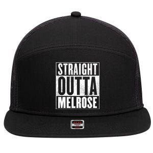 Melrose Straight Outta Melrose Gift 7 Panel Mesh Trucker Snapback Hat