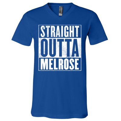 Melrose Straight Outta Melrose Gift V-Neck T-Shirt