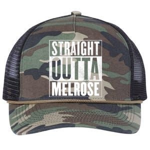 Melrose Straight Outta Melrose Gift Retro Rope Trucker Hat Cap