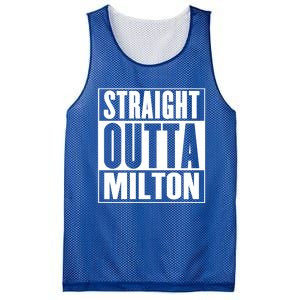 Milton Straight Outta Milton Funny Gift Mesh Reversible Basketball Jersey Tank