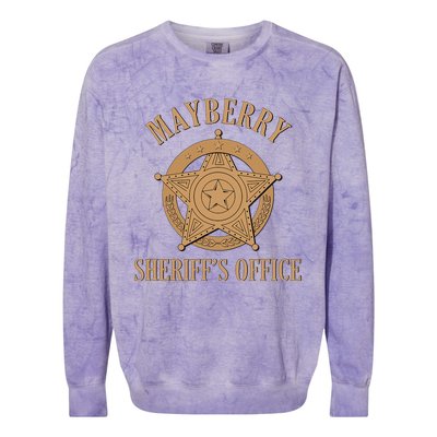 Mayberry SheriffS Office Classic Tv Colorblast Crewneck Sweatshirt