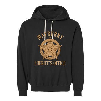 Mayberry SheriffS Office Classic Tv Garment-Dyed Fleece Hoodie