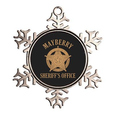 Mayberry SheriffS Office Classic Tv Metallic Star Ornament