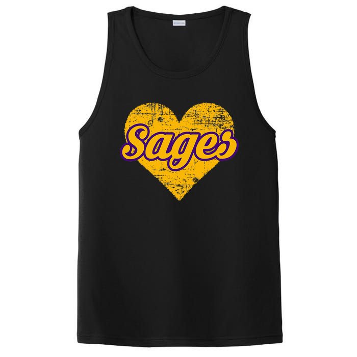 Monticello Sages Over Heart PosiCharge Competitor Tank