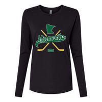 Minnesota State Of Hockey Womens Cotton Relaxed Long Sleeve T-Shirt