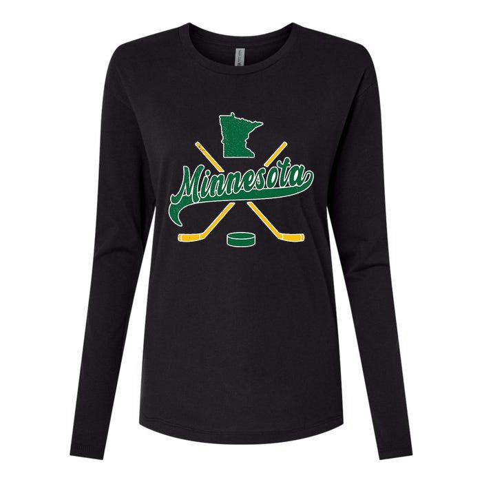 Minnesota State Of Hockey Womens Cotton Relaxed Long Sleeve T-Shirt