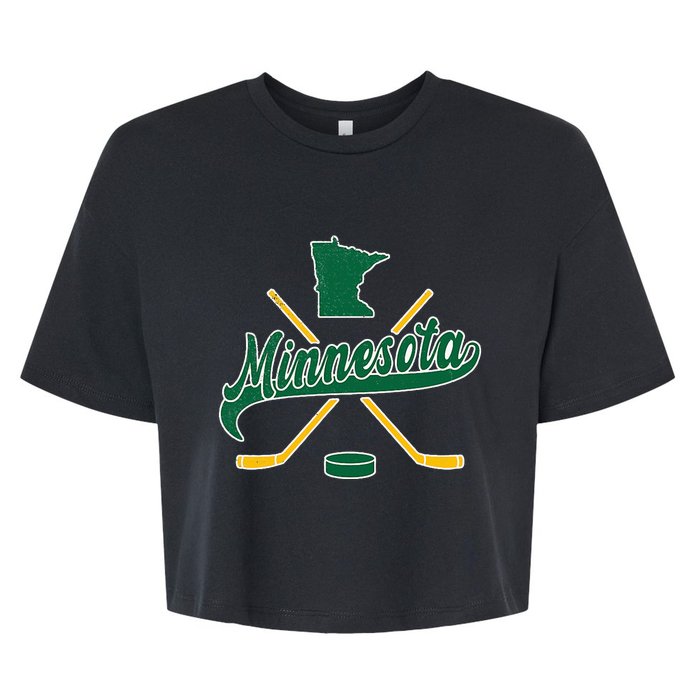 Minnesota State Of Hockey Bella+Canvas Jersey Crop Tee