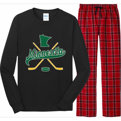 Minnesota State Of Hockey Long Sleeve Pajama Set