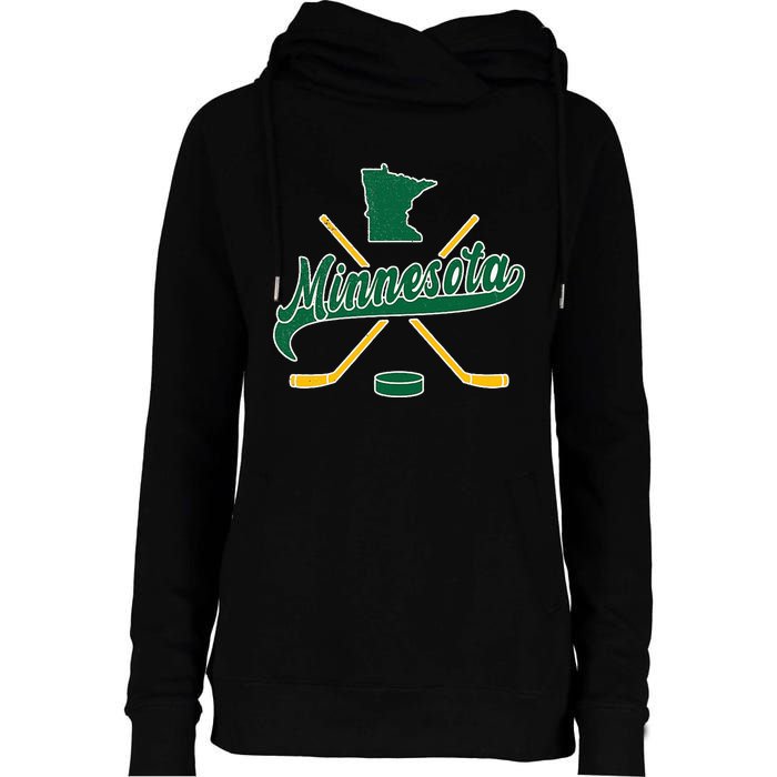 Minnesota State Of Hockey Womens Funnel Neck Pullover Hood