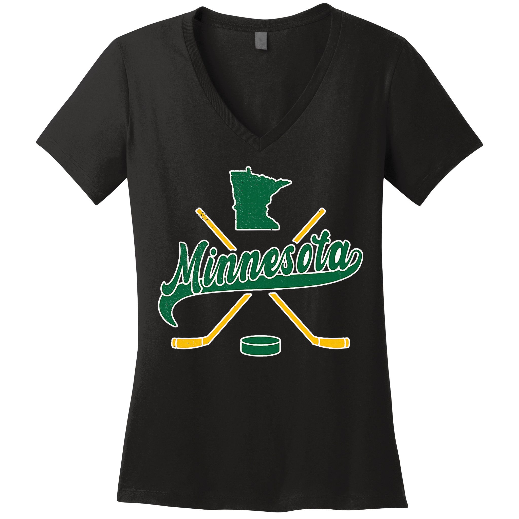 Minnesota State Of Hockey Women's V-Neck T-Shirt