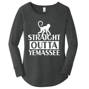 Monkey Straight Outta Yemassee Women's Perfect Tri Tunic Long Sleeve Shirt