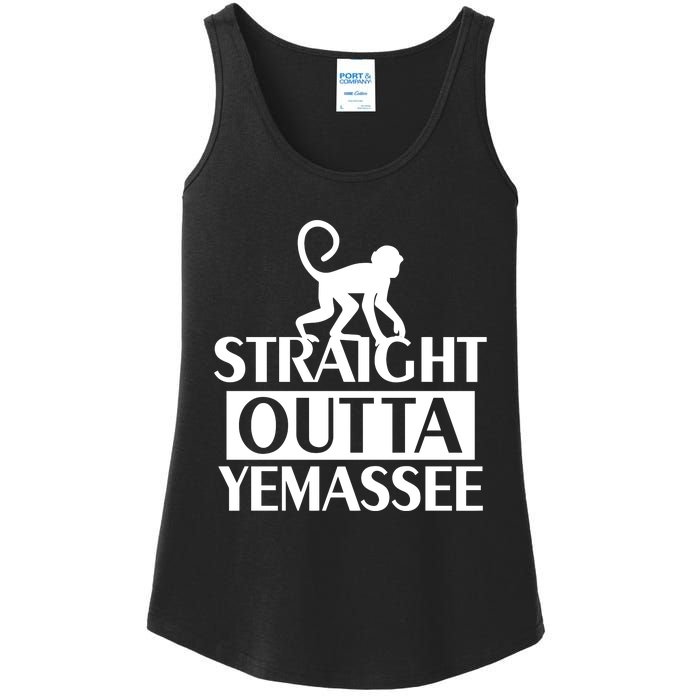 Monkey Straight Outta Yemassee Ladies Essential Tank