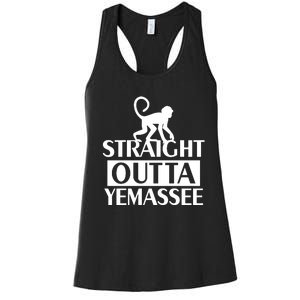 Monkey Straight Outta Yemassee Women's Racerback Tank