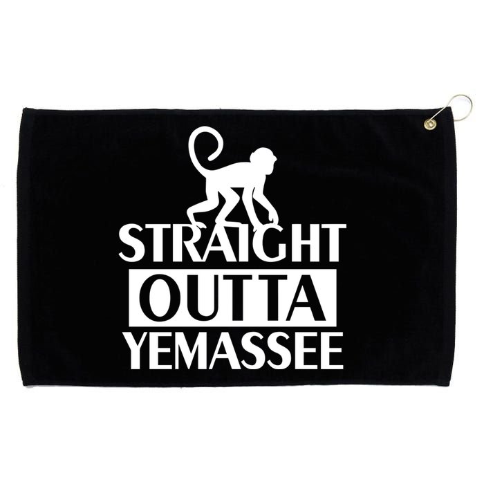 Monkey Straight Outta Yemassee Grommeted Golf Towel