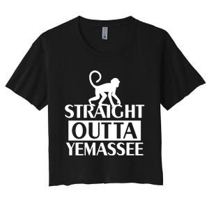 Monkey Straight Outta Yemassee Women's Crop Top Tee