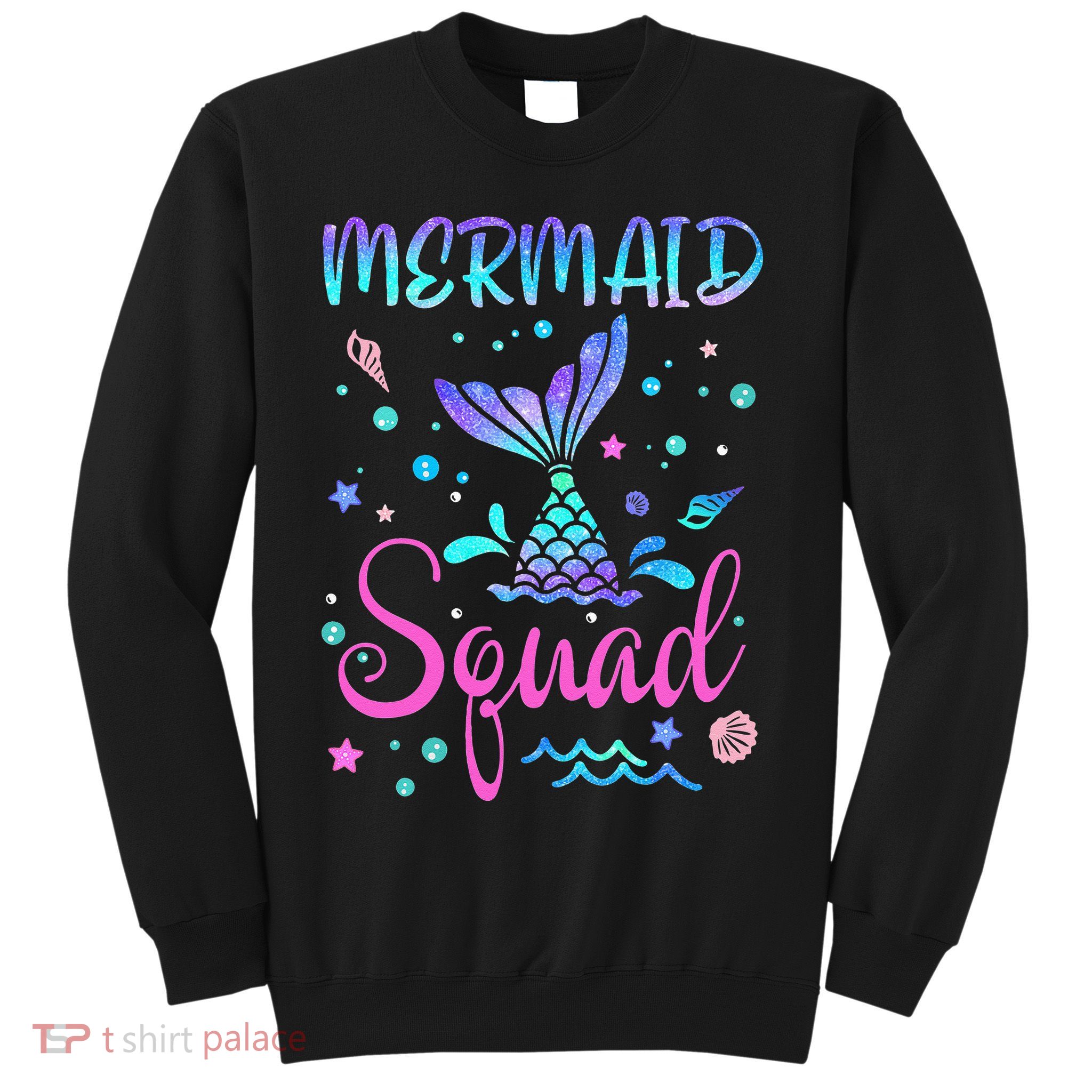 Mermaid Squad Of The Birthday Mermaid Tail Family Matching Sweatshirt