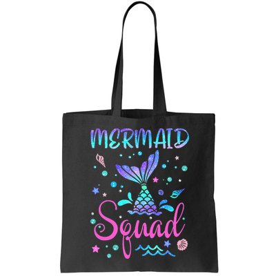 Mermaid Squad Of The Birthday Mermaid Tail Family Matching Bag