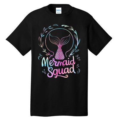 Mermaid Squad Of The Birthday Mermaid Tall T-Shirt