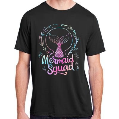 Mermaid Squad Of The Birthday Mermaid Adult ChromaSoft Performance T-Shirt