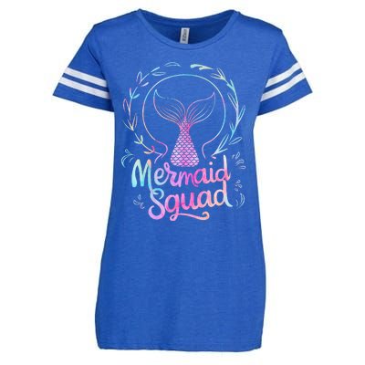 Mermaid Squad Of The Birthday Mermaid Enza Ladies Jersey Football T-Shirt