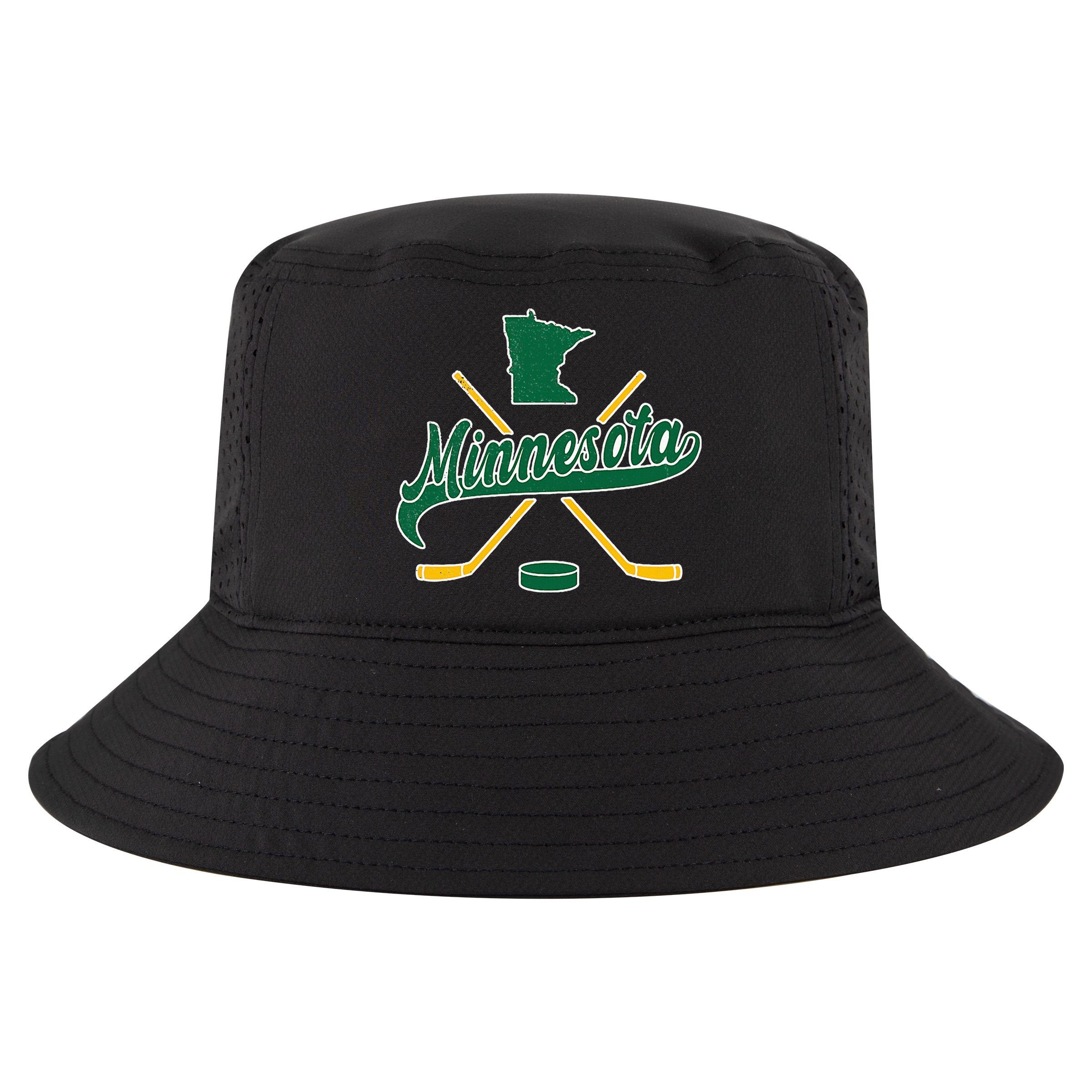 Minnesota State Of Hockey Cool Comfort Performance Bucket Hat