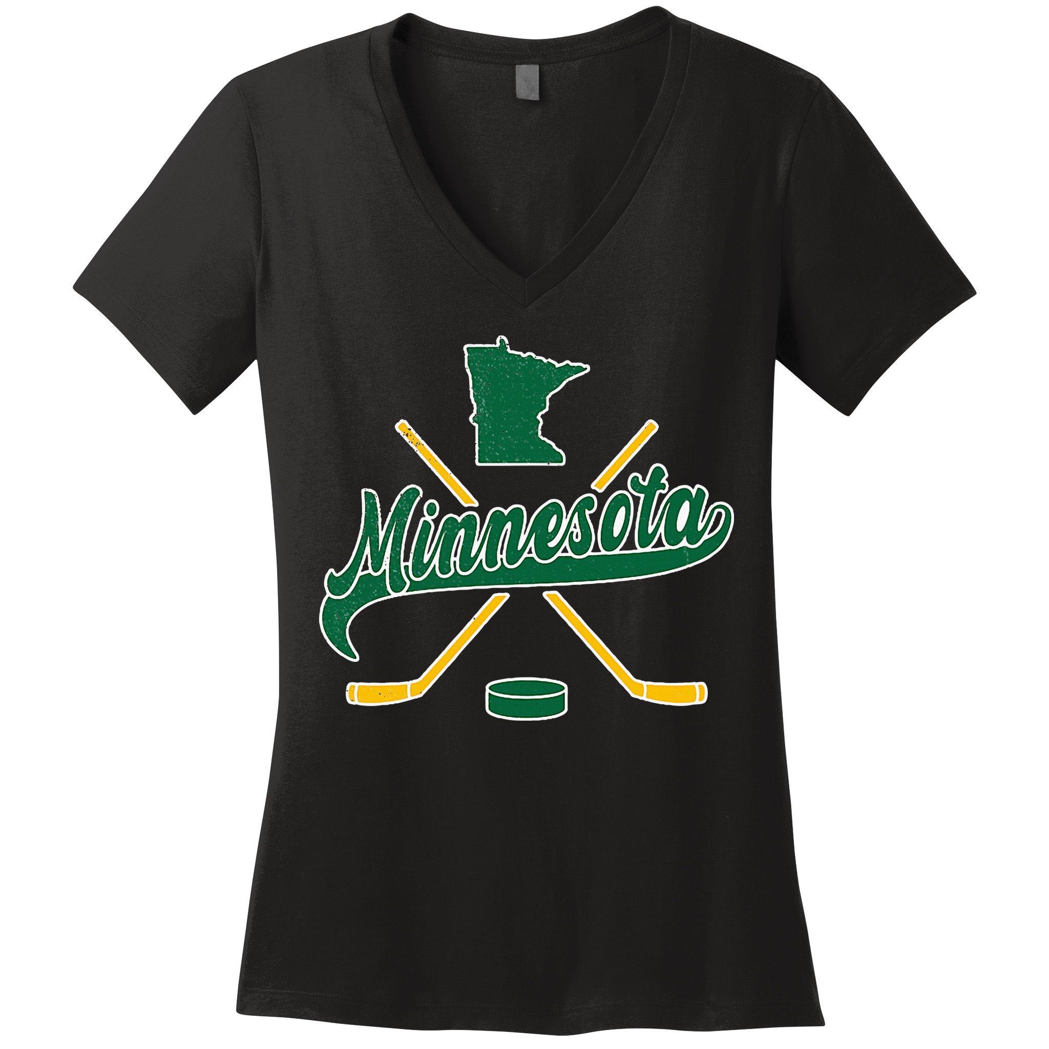 Minnesota State Of Hockey Women's V-Neck T-Shirt