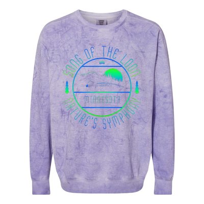 Minnesota Song Of The Loon Minnesota Loon Colorblast Crewneck Sweatshirt