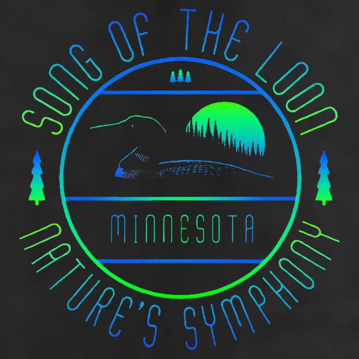 Minnesota Song Of The Loon Minnesota Loon 7 Panel Mesh Trucker Snapback Hat