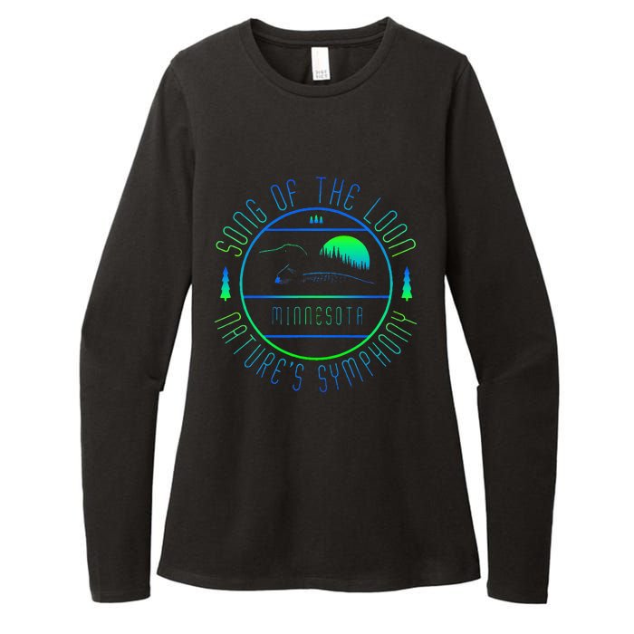 Minnesota Song Of The Loon Minnesota Loon Womens CVC Long Sleeve Shirt