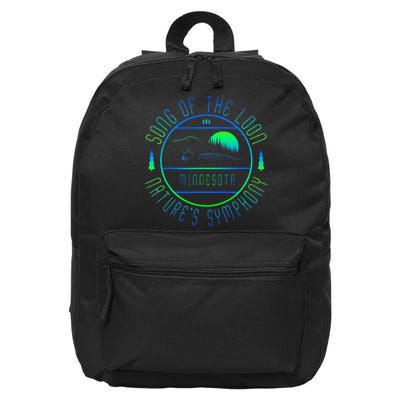 Minnesota Song Of The Loon Minnesota Loon 16 in Basic Backpack