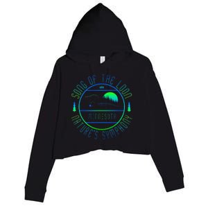 Minnesota Song Of The Loon Minnesota Loon Crop Fleece Hoodie