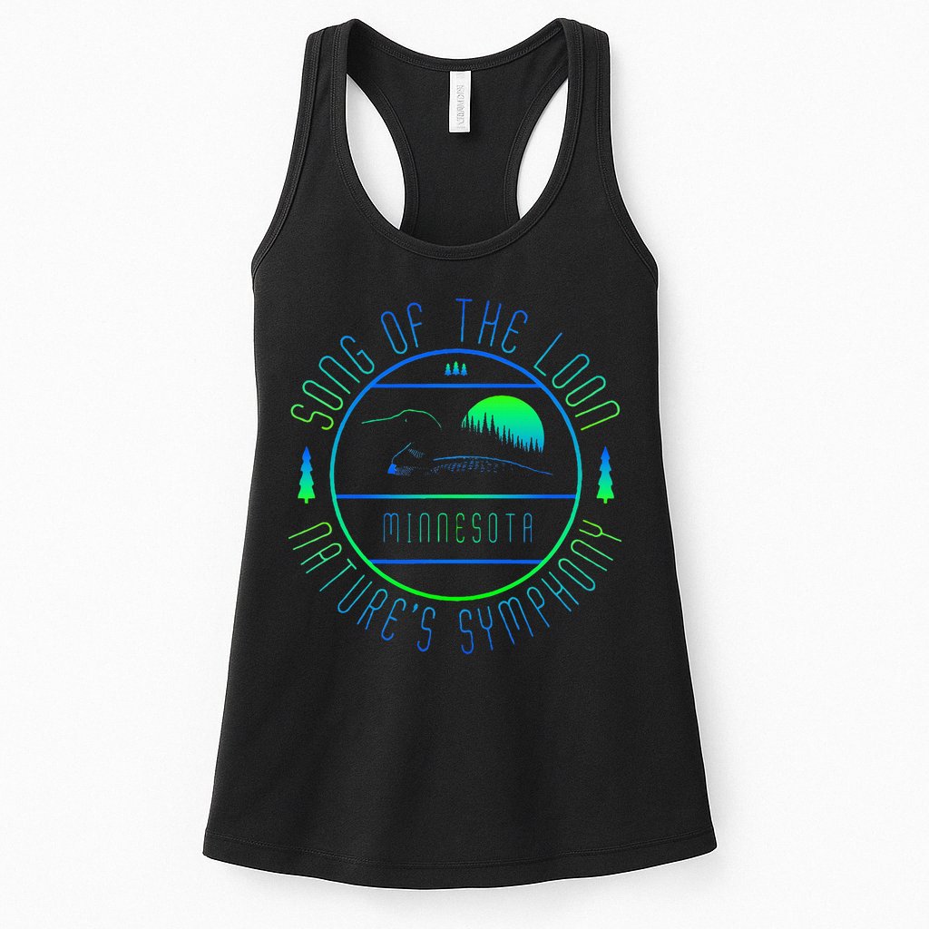 Minnesota Song Of The Loon Minnesota Loon Womens Tank Top