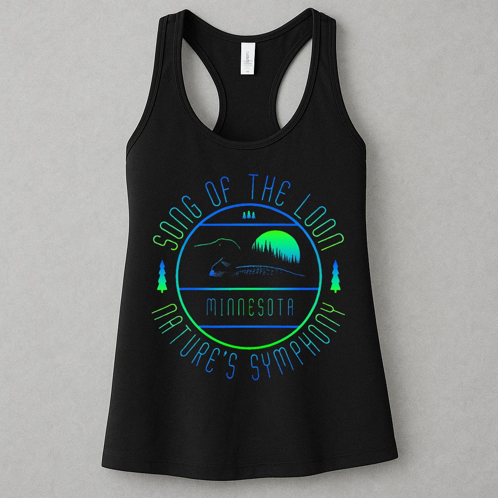 Minnesota Song Of The Loon Minnesota Loon Womens Tank Top