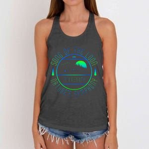 Minnesota Song Of The Loon Minnesota Loon Women's Knotted Racerback Tank